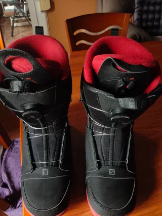 Tabla snow DC + botas Salomón + fijaciones Union