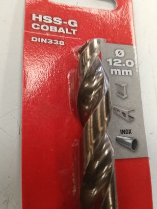 BROCA MILWAUKEE 12MM HSS-G RED COBALT