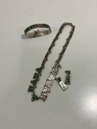 Conjunto plata mexicana