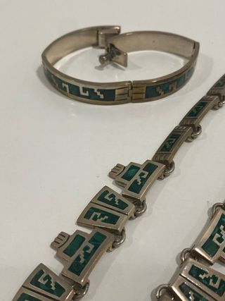 Conjunto plata mexicana