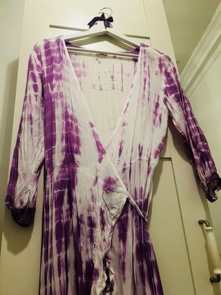 Vestido largo estampado boho talla única