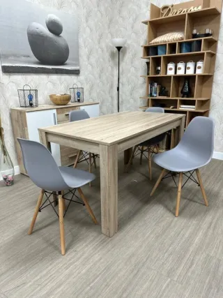 Mesa de comedor nórdica + sillas