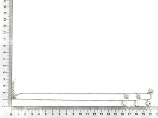 gargantilla plata 925mm con piedra con circonita 22cm