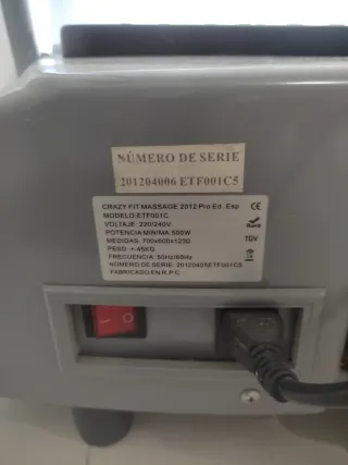 Máquina Vibratoria Crazy Fit Massage