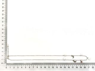 gargantilla plata 925mm con piedra con circonita 22cm