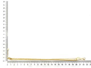gargantilla plata 925mm con piedra con circonita 22cm