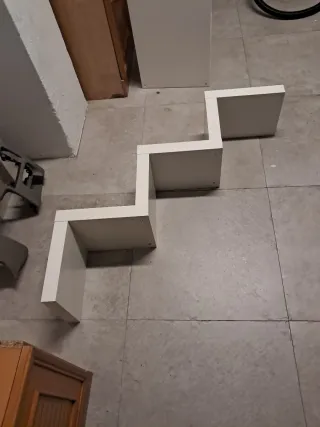 Estantería Zigzag Blanca Ikea