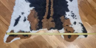 Alfombra Piel Sintética Estampado Vaca