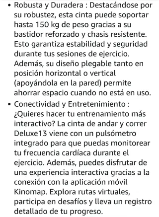 Cinta de Correr Deluxe 13 Fitness