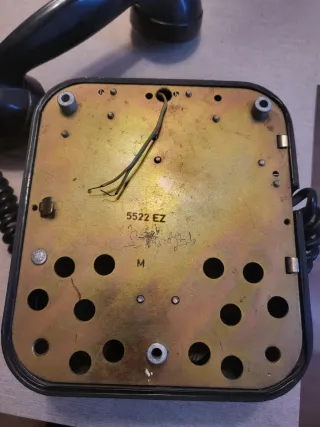 Teléfono Antiguo Pared Negro