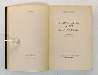 Nueva visita a un mundo feliz. Aldoux Huxley. 1962