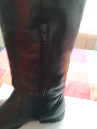 Botas de Piel Negras Talla 40