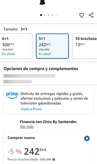 Barbacoa de gas negra 3+1 Amig