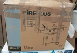 Barbacoa de gas negra 3+1 Amig