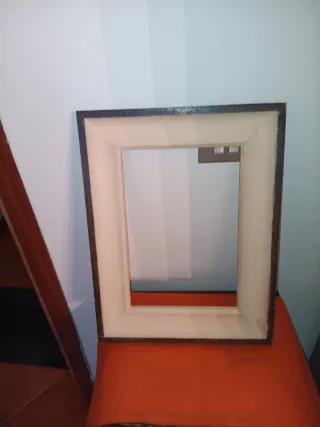 Cornice bicolore marrone/beige