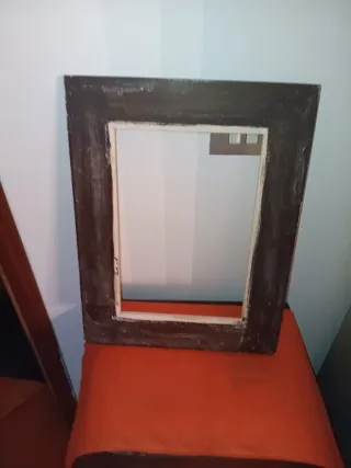 Cornice bicolore marrone/beige