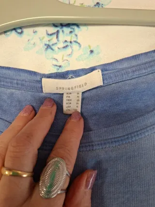 Sudadera fina azul degradado