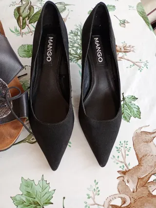 Zapatos Mango Negros Talla 40