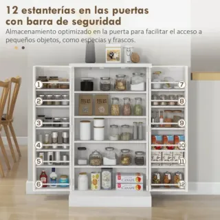 Armario organizador con estantes