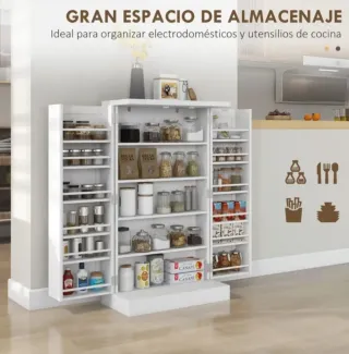 Armario organizador con estantes