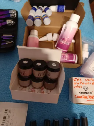 Mesa Auxiliar Manicura/Pedicura Rosa