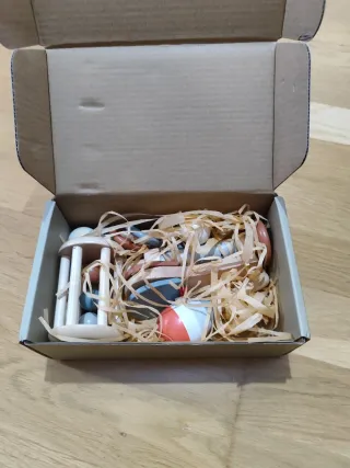 Juego instrumentos madera bebé 6 meses+