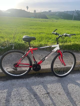 Bicicleta Topbike Roja y Blanca