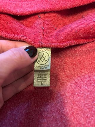 Felpa Uomo Rossa Zip e Cappuccio