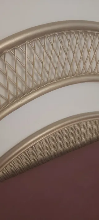 Cabecero Mimbre y Madera Cama 135