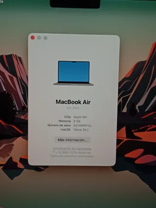 MacBook Air M2 Gris Espacial