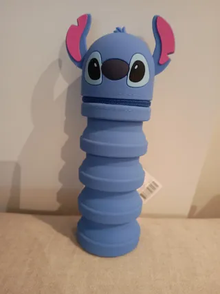 Estuche Pincel Maquillaje Stitch Disney Azul