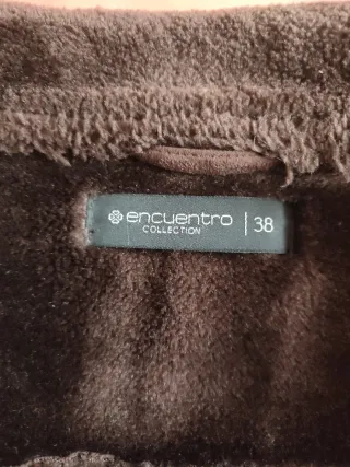 Chaqueta de abrigo marrón mujer