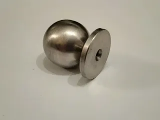 Tirador pomo bola acero inox. 4 unidades
