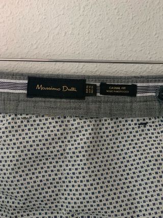 Pantalones Massimo Dutti Talla 46 Gris