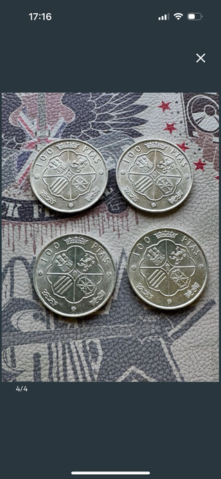 4 Monedas Franco 1966-1970