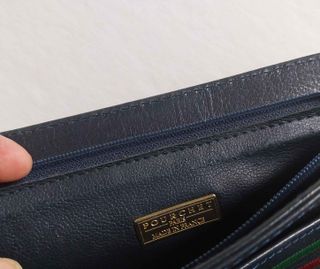 Bolso Pourchet Paris Piel Azul Oscuro