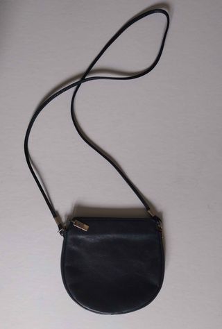 Bolso Pourchet Paris Piel Azul Oscuro