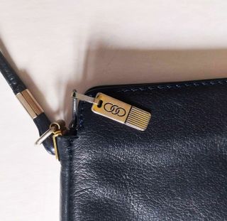 Bolso Pourchet Paris Piel Azul Oscuro