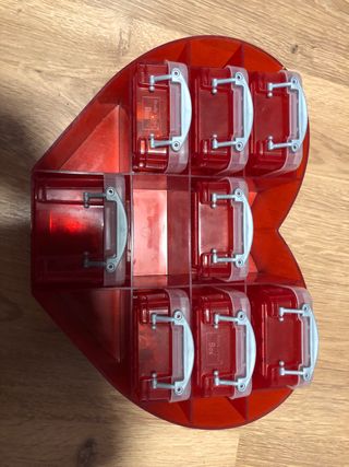 Organizador Corazón Rojo