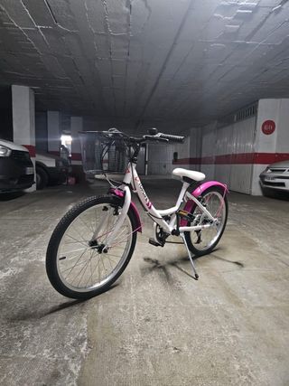 Bicicleta Infantil Rosa y Blanca