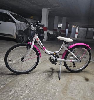 Bicicleta Infantil Rosa y Blanca