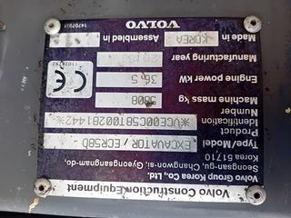 Mini Excavadora Volvo ECR 58 D