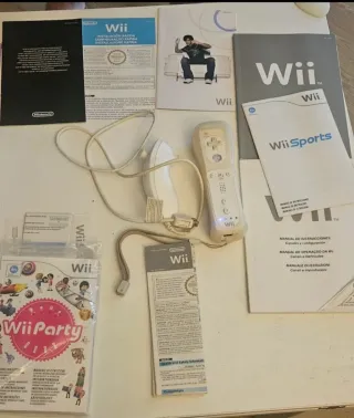 Nintendo Wii Mando y Nunchuk Blanco