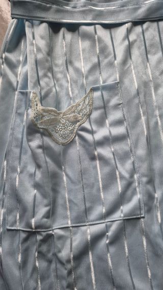 Bata fina azul celeste