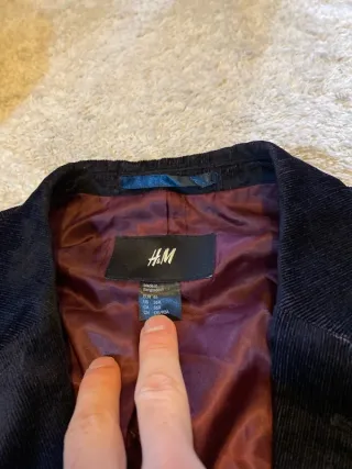 Blazer pana negro H&M retro