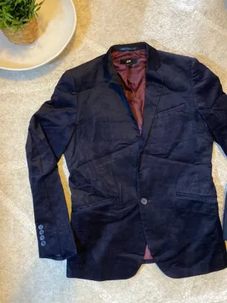 Blazer pana negro H&M retro