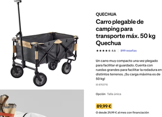 Carro Playa Quechua Plegable