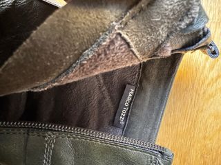 Botín tacón ancho verde caqui, tipo vintage