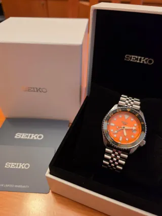 Seiko 5 Sports GMT Automático Naranja