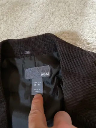 Blazer pana retro negro